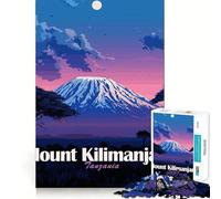 Rompecabezas para Adultos de 1000 Piezas Monte Kilimanjaro,Paisaje de Tanzania Ideal para Decorar,desarrollar la lógica y la Habilidad Un Juego para Pasar un Buen rato cumpleaños