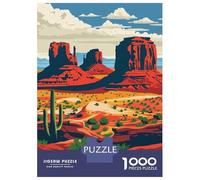 Rompecabezas para Adultos De 1000 Piezas Monument Valley Landscape Rompecabezas Juego Práctico Análisis Y Lógica Interacción Entre Padres E Hijos 38x26cm/1000pcs