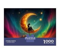 Rompecabezas para Adultos De 1000 Piezas Moonlight Fantasy Celestial Dreamscape Rompecabezas para Adultos Juegos De Relajación Análisis Y Lógica Cumpleaños Y Navidad 52x38cm/1000pcs