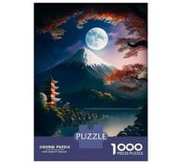 Rompecabezas para Adultos De 1000 Piezas Moonlight Nature Japanese Rompecabezas para Adultos Juego Práctico Difícil Difícil Cumpleaños Y Navidad 52x38cm/1000pcs