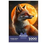 Rompecabezas para Adultos De 1000 Piezas Moonlit Fox Glow Rompecabezas para Adultos Juego Familiar Análisis Y Desafío Educativo De Lógica 70x50cm/1000pcs