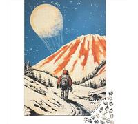 Rompecabezas para Adultos De 1000 Piezas Moonlit Mountain Hike Rompecabezas para Adolescentes Juego De Ingenio Decoración del Hogar Actividades Divertidas En Casa, 52x38cm/1000pcs