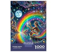 Rompecabezas para Adultos De 1000 Piezas Moonlit Rainbow Dreams Rompecabezas para Adultos Juego De Ingenio Regalos para Mujeres 38x26cm/1000pcs