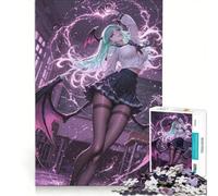 Rompecabezas para Adultos de 1000 Piezas Morrigan Aensland con Uniforme Escolar Juegos Divertidos Carrera de Velocidad colección de Artistas Bellas Artes 50x75cm