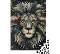 Rompecabezas para Adultos De 1000 Piezas Mosaic Lion Wall Art Rompecabezas para Adultos Juguete Decoración De Pared Difícil Regalos para Amigos Y Familiares 38x26cm/1000pcs