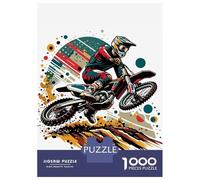 Rompecabezas para Adultos De 1000 Piezas Motocross WPAP Pop Art Col Rompecabezas para Adultos Juego De Ingenio Regalo De Cumpleaños Desafío Educativo 52x38cm/1000pcs