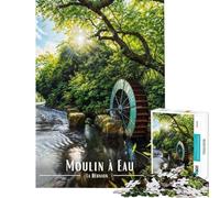 Rompecabezas para Adultos de 1000 Piezas Moulin À Eau De Saint-Paul Ideal para Adolescentes para Pasar el rato en casa como Regalo de cumpleaños o Navidad 38x52cm