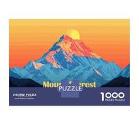 Rompecabezas para Adultos De 1000 Piezas Mount Everest Sunset Rompecabezas para Adultos Juegos Relajantes Pero Divertidos Y Humorísticos Interacción Entre Padres E Hijos 52x38cm/1000pcs