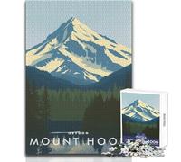 Rompecabezas para Adultos de 1000 Piezas, Mount Hood, Oregón, Juegos educativos, difícil, Regalo de cumpleaños, tamaño 38x52cm