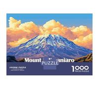 Rompecabezas para Adultos De 1000 Piezas Mount Kilimanjaro Landscape Rompecabezas para Adultos Juguete Decoración De Pared Mejora La Memoria 70x50cm/1000pcs