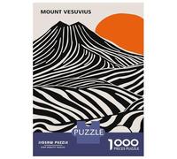 Rompecabezas para Adultos De 1000 Piezas Mount Vesuvius Abstract Art Rompecabezas para Adolescentes Juego Práctico Decoración del Hogar 52x38cm/1000pcs