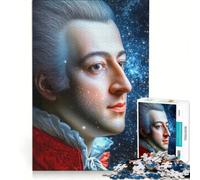 Rompecabezas para Adultos de 1000 Piezas Mozart con Estrellas Juego Imposible Mejora la Memoria con Piezas de Formas aleatorias Que encajan Perfectamente 38x52cm