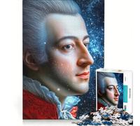 Rompecabezas para Adultos de 1000 Piezas Mozart con Estrellas Juguetes antiestrés Montaje de Patrones cumpleaños y Navidad 38x26cm
