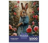 Rompecabezas para Adultos De 1000 Piezas Mrs. Rabbit in A Rose Garden Rompecabezas para Adolescentes Juguetes Antiestrés Desafío Difícil Cumpleaños 52x38cm/1000pcs