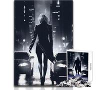 Rompecabezas para Adultos de 1000 Piezas: Mujer Caminando por la Ciudad Juguete Intelectual, desafío difícil, Ideas de Regalo Tamaño 50x75cm