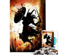 Rompecabezas para Adultos de 1000 Piezas Mujer vikinga Berserker Juguetes antiestrés Que mejoran la Memoria cumpleaños y Navidad (38x26cm)