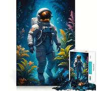 Rompecabezas para Adultos de 1000 Piezas Mundo de Las Maravillas del Astronauta,Arte de Borde Exacto,Juego de Habilidades de Pensamiento,Juego Tranquilo,Regalo de Cumpleaños para la Mente (38x52cm)