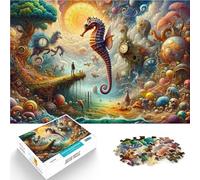Rompecabezas para Adultos de 1000 Piezas Mundo de sueños de caballitos de mar Juego de Preguntas decoración de Pared 75x50cm