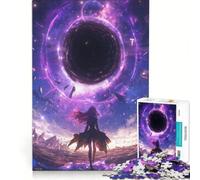 Rompecabezas para Adultos de 1000 Piezas, Mundo del Agujero Negro, Anime, Juegos Divertidos, Antiestrés, con Piezas de Formas aleatorias Que encajan Perfectamente 38x52cm