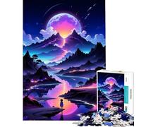 Rompecabezas para Adultos de 1000 Piezas Mundo Encantado Juego Educativo Juguete Juego Intelectual Gran Regalo para los Amantes de los Juegos desafío difícil (tamaño 38x26cm)