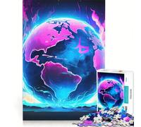 Rompecabezas para Adultos de 1000 Piezas, Mundo Fantástico Neón, Juego práctico, Pero Divertido y humorístico, Colección de Artistas, Bellas Artes 38x26cm