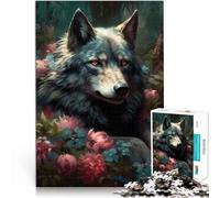 Rompecabezas para Adultos de 1000 Piezas Mundo mágico del Lobo Juguetes educativos de Aprendizaje Mejorar el Amor Entre Parejas 75x50cm