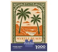 Rompecabezas para Adultos De 1000 Piezas Myrtle Beach South Carolina Travel Rompecabezas para Adultos Juego Práctico Montaje De Patrones Cumpleaños Y Navidad 70x50cm/1000pcs