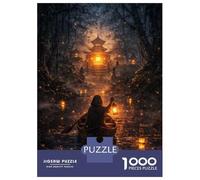 Rompecabezas para Adultos De 1000 Piezas Mysterious Boat Journey to Temple Rompecabezas para Adultos Juegos De Relajación Desafío Difícil Juego Desafiante Regalos 52x38cm/1000pcs