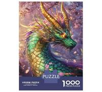 Rompecabezas para Adultos De 1000 Piezas Mystic Dragon Bloom Rompecabezas para Adultos Juguete Decoración De Pared Difícil Difícil para Cumpleaños, Navidad 52x38cm/1000pcs