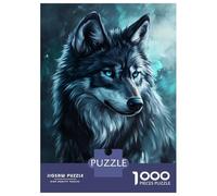 Rompecabezas para Adultos De 1000 Piezas Mystic Wolf Eyes Rompecabezas Juego De Ingenio Aliviador del Estrés Difícil Y Desafiante 52x38cm/1000pcs