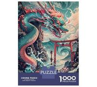 Rompecabezas para Adultos De 1000 Piezas Mythical Sea Dragon Beast Rompecabezas para Adultos Juego Familiar para La Diversión Familiar Regalo De Cumpleaños, Regalos, 52x38cm/1000pcs