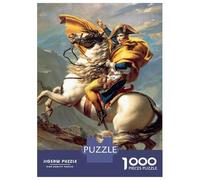 Rompecabezas para Adultos De 1000 Piezas Napoleon Crossing The Alps Rompecabezas para Adultos Juego De Ingenio Análisis Y Lógica Cumpleaños Y Navidad 52x38cm/1000pcs