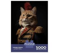 Rompecabezas para Adultos De 1000 Piezas Napoleon Orange Tabby Cat Rompecabezas para Adultos Juego De Ingenio Una Obra De Arte Interacción Entre Padres E Hijos 70x50cm/1000pcs