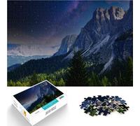 Rompecabezas para Adultos de 1000 Piezas Naturaleza Alpes Tiroleses Montaña Desafiante Difícil Juguetes de decoración del hogar 75x50cm