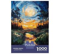 Rompecabezas para Adultos De 1000 Piezas Nature Bridge Sunset Rompecabezas para Adultos Juego De Ingenio Pero Divertido Y Humorístico Cumpleaños 70x50cm/1000pcs