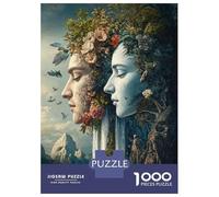 Rompecabezas para Adultos De 1000 Piezas Nature's Harmony Faces of Earth and Sky Rompecabezas para Adultos Juguete Decoración De Pared Difícil Regalos para Amigos Y Familiares 70x50cm/1000pcs