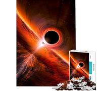 Rompecabezas para Adultos de 1000 Piezas Nave Espacial Cerca de un Agujero Negro Ayuda a ejercitar el Cerebro Regalos para Mujeres Juegos Familiares Apto para Mayores de 14 años 38x26cm