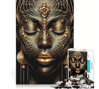 Rompecabezas para Adultos de 1000 Piezas NBWO Diosa Africana Juegos educativos decoración Cada Pieza es única 38x26cm