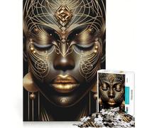 Rompecabezas para Adultos de 1000 Piezas NBWO Diosa Africana Juegos educativos decoración Cada Pieza es única 50x75cm