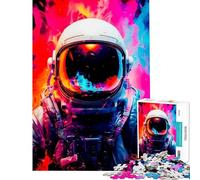 Rompecabezas para Adultos de 1000 Piezas Nebulosa Espacial de Astronautas Un Reto para completar Juguetes educativos de Bricolaje para Mayores de 14 años Juego de Rompecabezas Incluido (38x52cm)