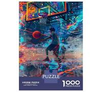 Rompecabezas para Adultos De 1000 Piezas Neon Basketball Dreamscape Rompecabezas para Adultos Juego De Ingenio Ensamblaje De Patrones Juego Desafiante Regalos 70x50cm/1000pcs