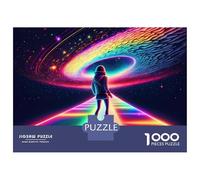 Rompecabezas para Adultos De 1000 Piezas Neon Cosmic Skater 1 Rompecabezas para Adultos Juegos Familiares Decoración Perfecta Cumpleaños Y Navidad 52x38cm/1000pcs