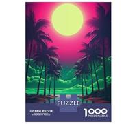 Rompecabezas para Adultos De 1000 Piezas Neon Dreamscape Elegance Rompecabezas para Adultos Juegos Relajantes Desafío Difícil Diversión En Casa Actividades, 52x38cm/1000pcs