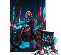 Rompecabezas para Adultos de 1000 Piezas Neon Guardian Juguetes antiestrés para Pasar el Tiempo en casa diversión Familiar y Noche de Juegos (38x52cm)
