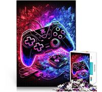 Rompecabezas para Adultos de 1000 Piezas Neón para Juegos Entrena tu Cerebro y Tus Manos con Piezas de Formas aleatorias Que se entrelazan Completamente 38x26cm
