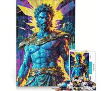 Rompecabezas para Adultos de 1000 Piezas Neon Zeus︰ Electric Reign Juego Educativo para Relajarse intelectualmente Regalo de cumpleaños 50x75cm
