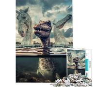 Rompecabezas para Adultos de 1000 Piezas Nessie Visita a los Kelpies Desafío de Inteligencia Cerebral Juguetes adictivos Juego práctico Difícil Regalo de cumpleaños (tamaño 38x52cm)
