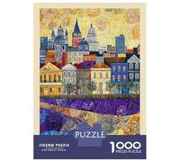 Rompecabezas para Adultos De 1000 Piezas New Orleans Louisiana Travel Rompecabezas para Adultos Juguete Decoración De Pared Difícil Difícil para Cumpleaños, Navidad 52x38cm/1000pcs