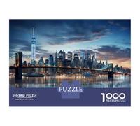 Rompecabezas para Adultos De 1000 Piezas New York City Skyline-2 Rompecabezas Juguetes Antiestrés Una Obra De Arte Cumpleaños Y Navidad 38x26cm/1000pcs