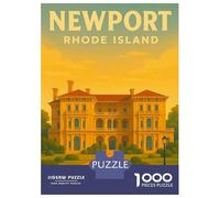 Rompecabezas para Adultos De 1000 Piezas Newport Rhode Island Breakers Mansion Vintage Travel Poster Wall Art Rompecabezas para Adolescentes Juego Práctico Decoración del Hogar 3